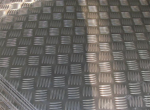 Five Bars Patterned Aluminum Plate